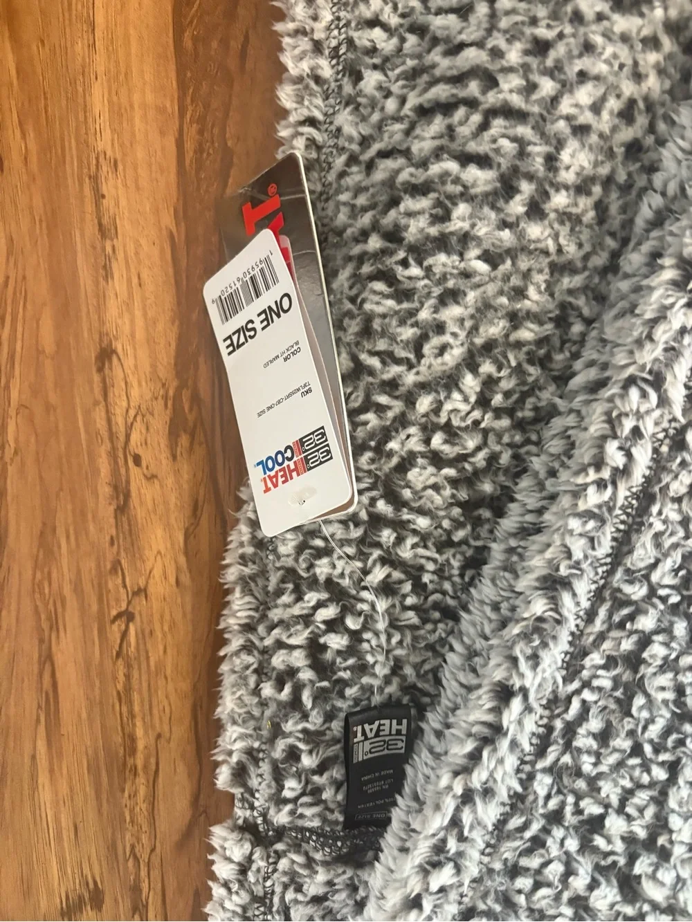 32 Degrees Plush Infinity Scarf in Gray
